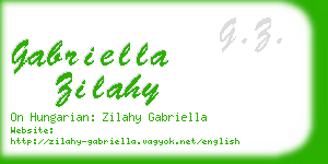 gabriella zilahy business card